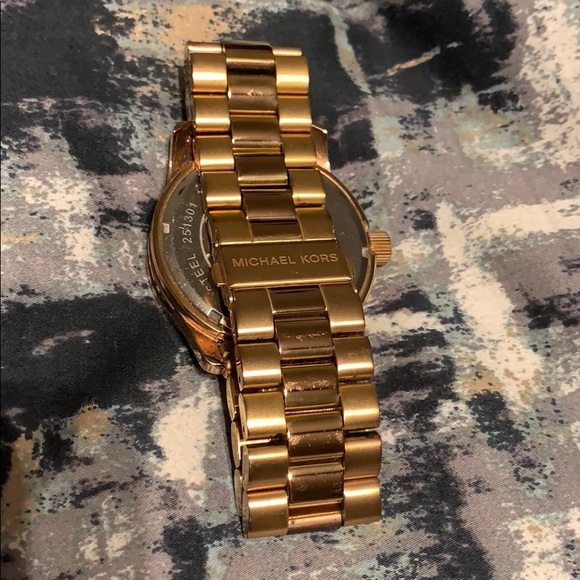 Rose gold Michael Kors watch